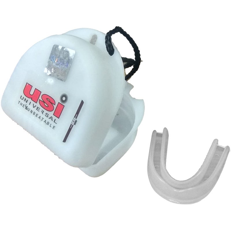 USI UNIVERSAL THE UNBEATABLE Mouth Guard, MGS Mouth Guard Shield Case Teeth Grinding Boxing MMA Sports, Special for Sports Karate, Football, Mastial Arts, Rugby, Soccer (Pack of 2 Pcs.) - Image 1
