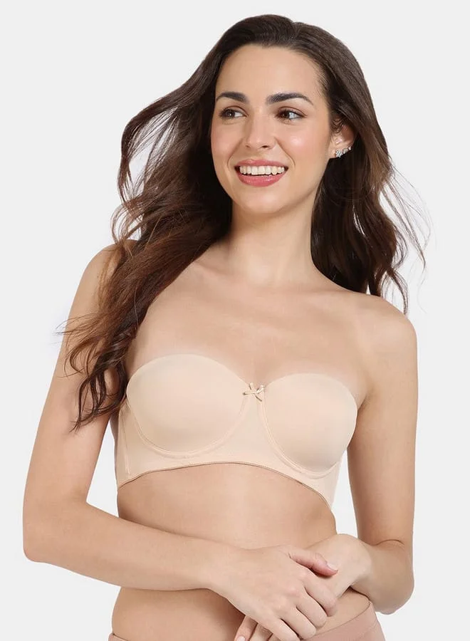 zivame Zivame Solid Padded Wired Balconette Bra with Detachable Strap