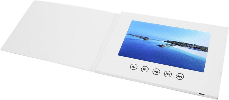Video Greeting Card, Electronic Video Greeting Card with 2.4 Inch LCD Color Screen, 128MB Memory and Built in Speaker, Digital Video Brochure for Weddings Business (5inch) - Image 5