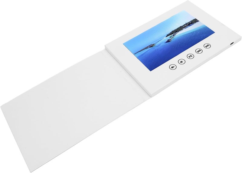 Video Greeting Card, Electronic Video Greeting Card with 2.4 Inch LCD Color Screen, 128MB Memory and Built in Speaker, Digital Video Brochure for Weddings Business (5inch) - Image 2