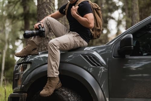 5.11 بنطلون 5.11 تكتيكال النسائي من نوع تاكلت برو برباط مقاوم، مقاس عادي، 8 جيوب، طراز 64360، أسود، مقاس 12 طويل للنساء - Image 4