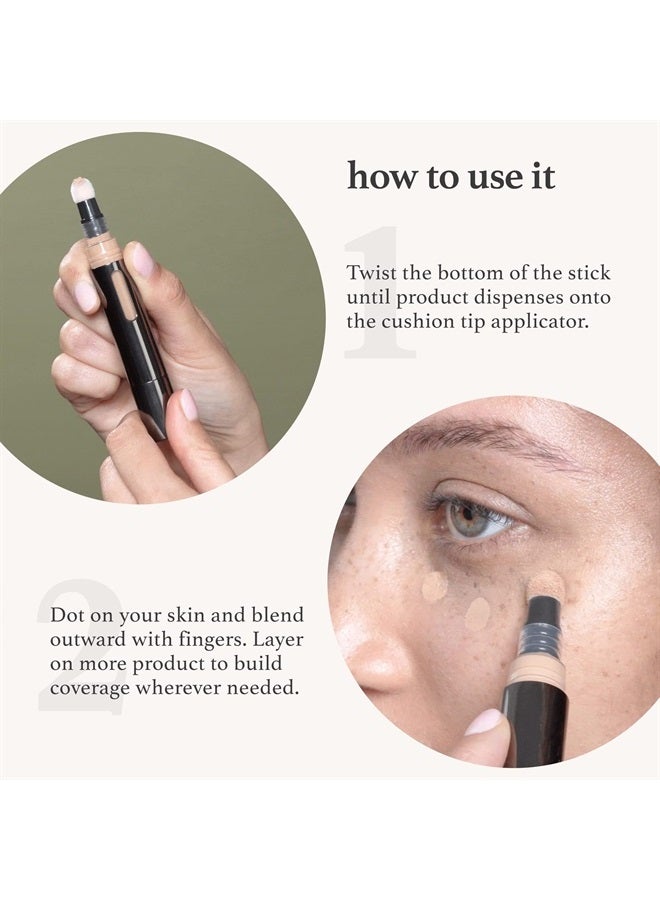 Cushion Complexion Multitasking Skin Perfecter - 400 Amber - Concealer, Foundation, Brightener, Contour Stick - Infused with Turmeric - Buildable Medium-to-Full Coverage - Natural Finish