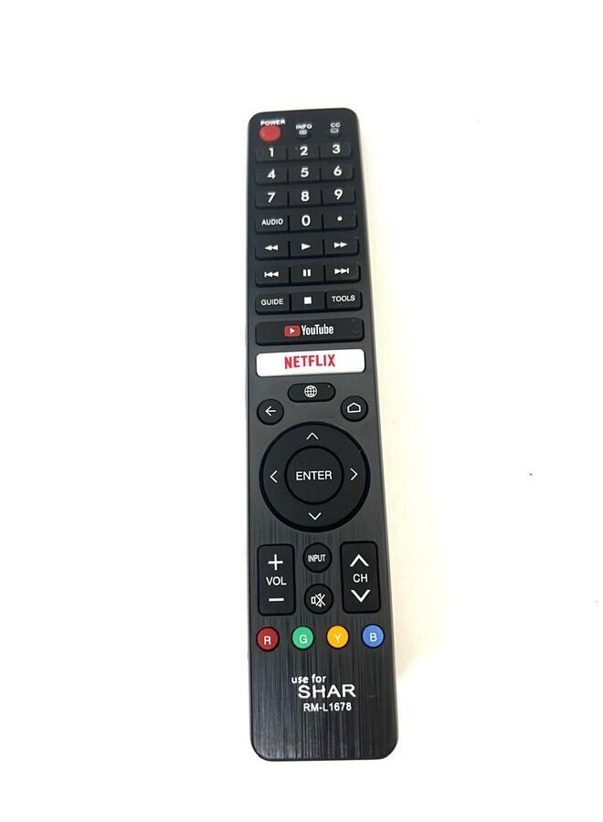 Remote Control For Sharp Netflix LCD TV Remote Control With Google Search Voice - Image 3