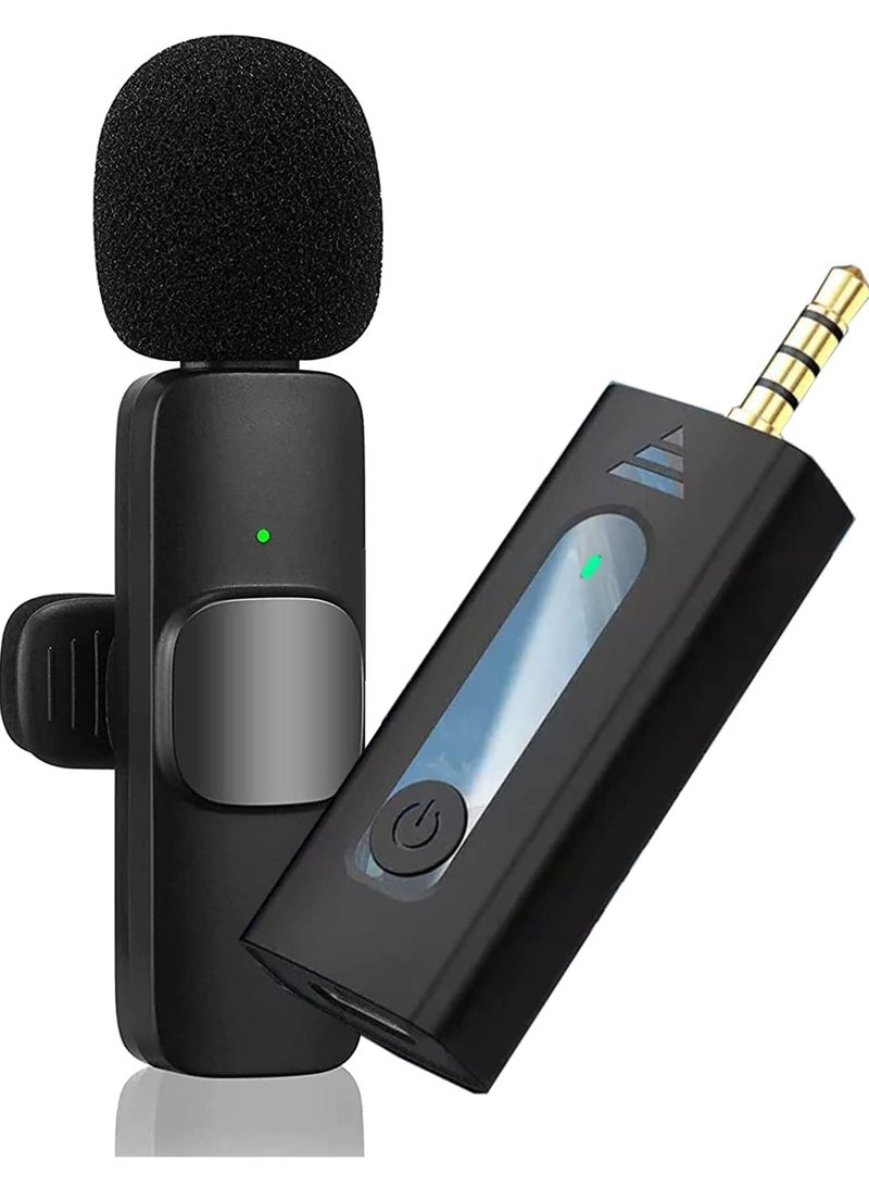 جينيكست ميكروفون لاسلكي لتسجيل الميكروفون K35 2.4 جيجا هرتز إلغاء الضوضاء الذكي الصغير المحمول Lavalier Mic عند البث المباشر للهاتف المحمول الذي يعمل بنظام Android 3.5 مللي متر - Image 1