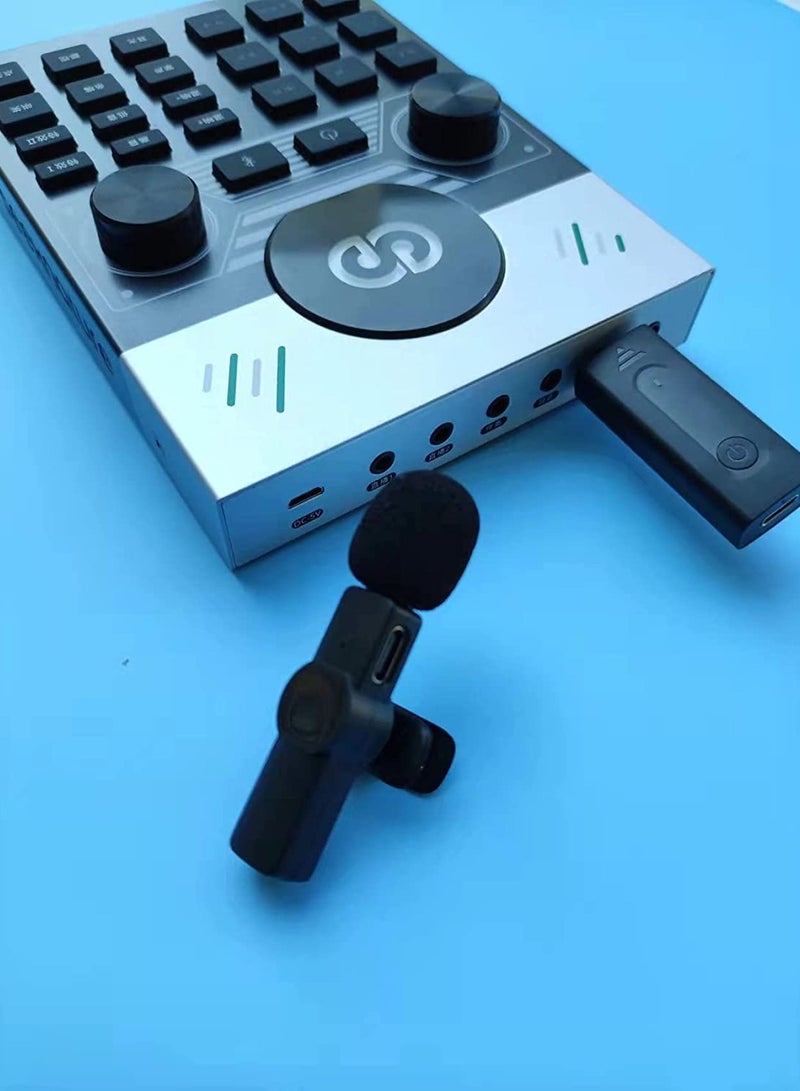 جينيكست ميكروفون لاسلكي لتسجيل الميكروفون K35 2.4 جيجا هرتز إلغاء الضوضاء الذكي الصغير المحمول Lavalier Mic عند البث المباشر للهاتف المحمول الذي يعمل بنظام Android 3.5 مللي متر - Image 5