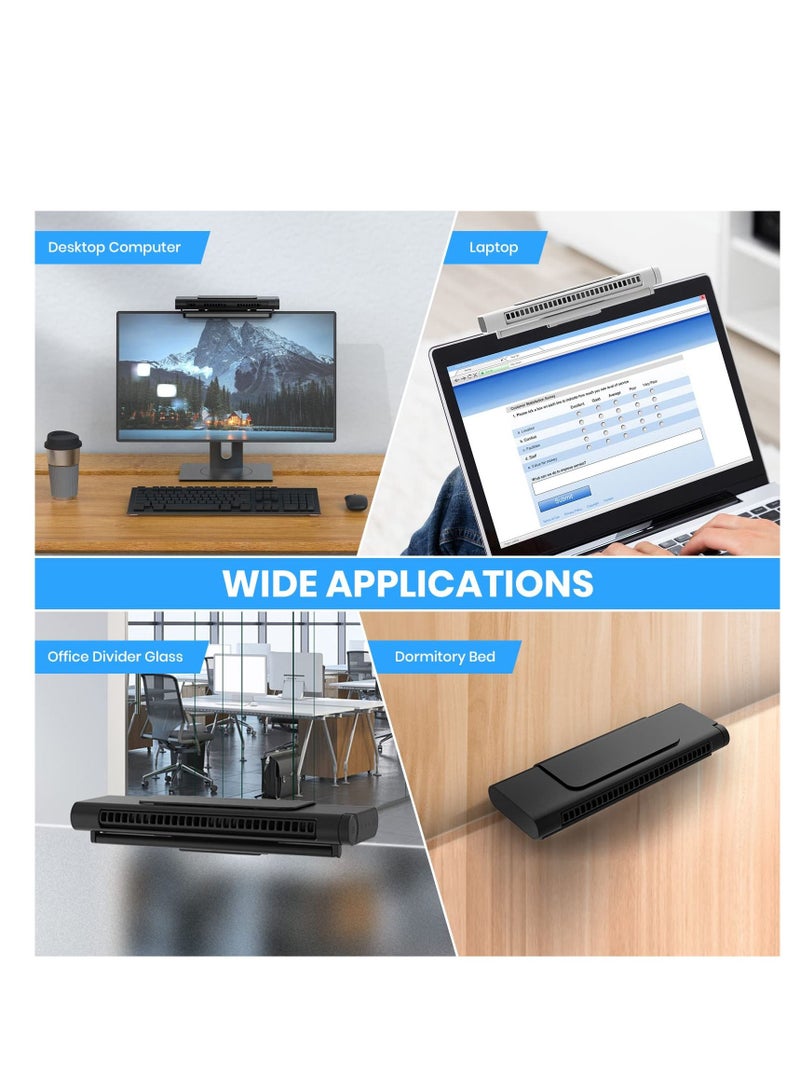 Excefore Monitor Light Bar, Screen Light Bar with Cooling Fan, Screenbar Monitor USB Powered LED Light Eye Care Reading Task Lamp for Desk Gaming Home Office - Image 5