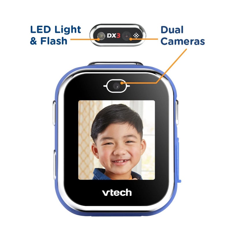 vtech ساعة VTech KidiZoom الذكية DX3، زرقاء - Image 3