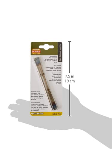Proxxon 28745 Pin End Scroll Saw Blades, Fine Toothed - Image 3