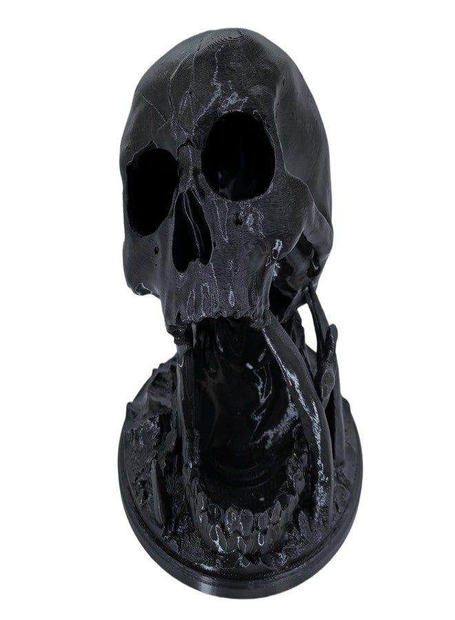 XJPONGC Skull Dice Tower Dungeons and Dragons 22mm D20 Miniature Wargaming RPG abletop Roleplaying Game Jail D&D (Random 7PCS D20 Dice Set Included) (Black) - Image 5