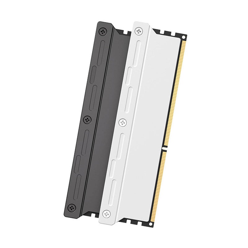 White Aluminum Heatsink 140x35x9mm For DDR5 DDR4 DDR3 Memory Cooling Easy Installation Dustproof - Image 4