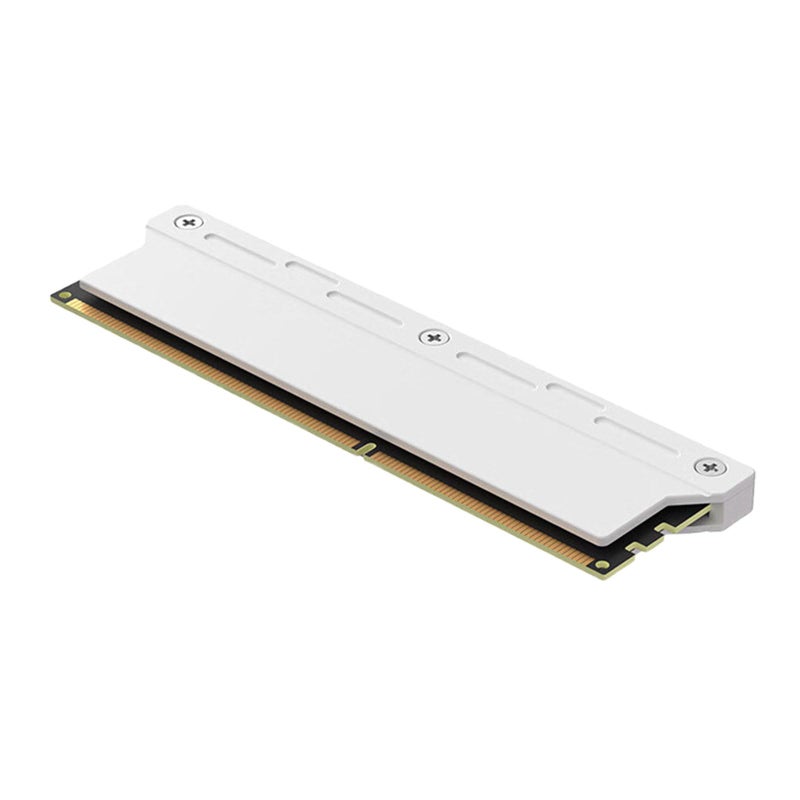 White Aluminum Heatsink 140x35x9mm For DDR5 DDR4 DDR3 Memory Cooling Easy Installation Dustproof - Image 2