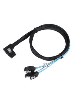 Thoraya Cabledeconn MINI SAS 36P Flat Elbow Angled 90 Degree to 4*SATA Server Transmission Cable  - Image 3