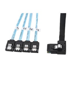 Thoraya Cabledeconn MINI SAS 36P Flat Elbow Angled 90 Degree to 4*SATA Server Transmission Cable  - Image 5