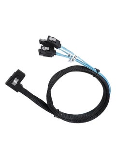 Thoraya Cabledeconn MINI SAS 36P Flat Elbow Angled 90 Degree to 4*SATA Server Transmission Cable  - Image 1