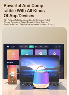 MaBaby Karaoke Machine Bluetooth Stereo Wireless Children's Small Family Ktv Set Singing Microphone Speaker All-in-One Microphone for Home Use  - Image 2
