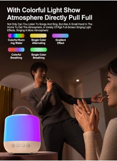 MaBaby Karaoke Machine Bluetooth Stereo Wireless Children's Small Family Ktv Set Singing Microphone Speaker All-in-One Microphone for Home Use  - Image 3
