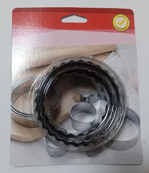 Stainless Steel Dumpling Cutter Biscuit Press Cake Mould Lace blister card packaging