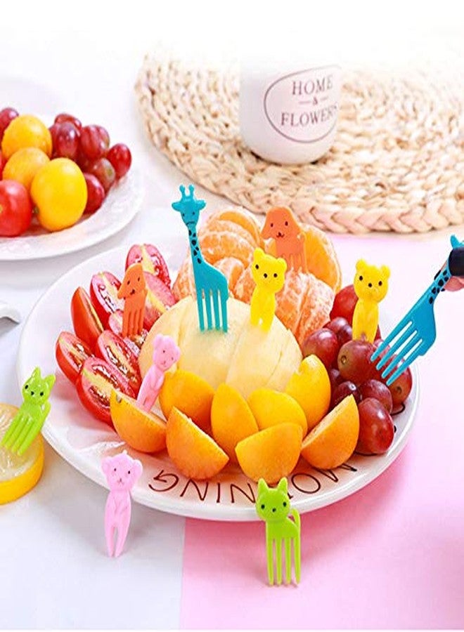 Tegg Food Pick 30PCS Cute Animal Bento Decoration Food Picks Forks Skewer For Lunch Box Mini Cartoon Toothpick - Image 3