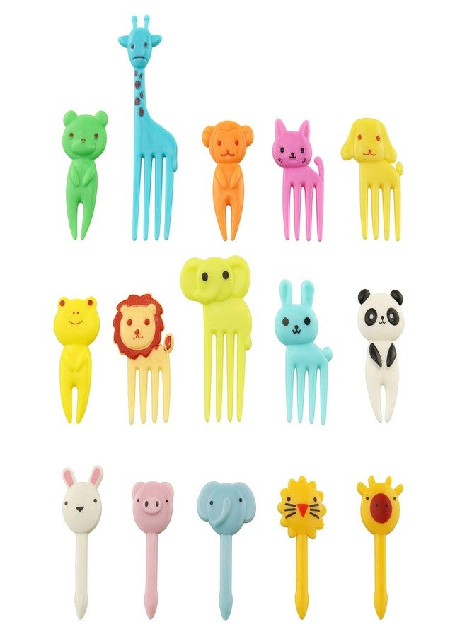 Tegg Food Pick 30PCS Cute Animal Bento Decoration Food Picks Forks Skewer For Lunch Box Mini Cartoon Toothpick - Image 5