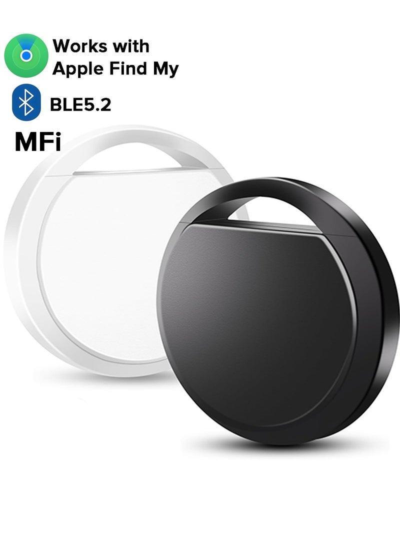 HEYAN Smart Trackers 2 Pack Work with Apple Find My (iOS Only), Lightweight Tag Prevent Loss of Luggage Wallets Keys Bags,Replaceable Battery,IP67 Waterproof - Image 1