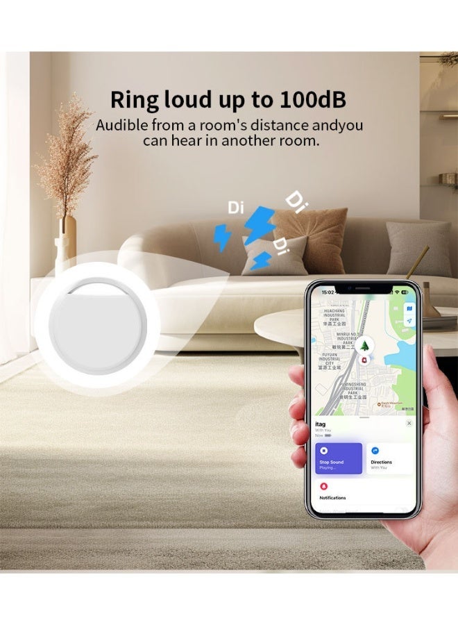 HEYAN Smart Trackers 2 Pack Work with Apple Find My (iOS Only), Lightweight Tag Prevent Loss of Luggage Wallets Keys Bags,Replaceable Battery,IP67 Waterproof - Image 4
