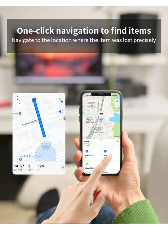HEYAN Smart Trackers 2 Pack Work with Apple Find My (iOS Only), Lightweight Tag Prevent Loss of Luggage Wallets Keys Bags,Replaceable Battery,IP67 Waterproof - Image 5