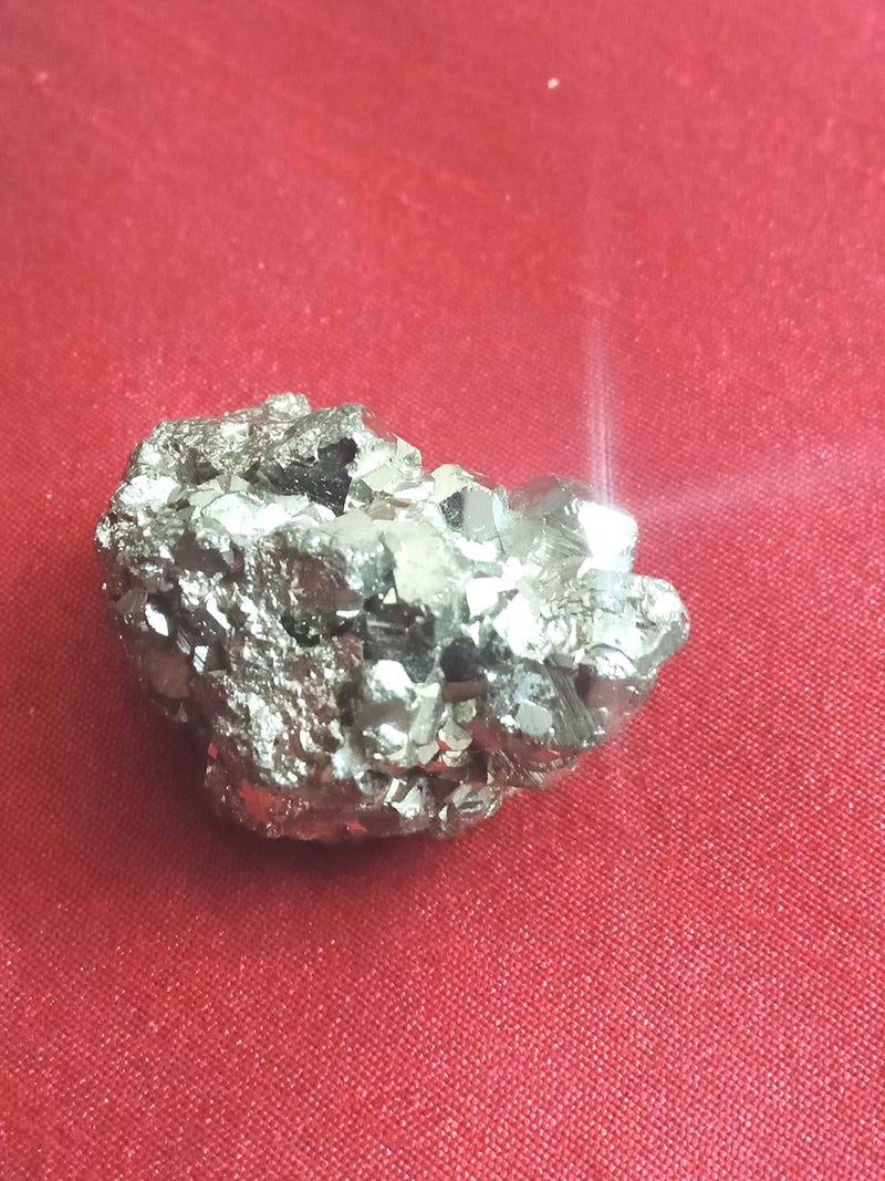 MADHAV CRYSTAL Golden Pyrite Stone 50 Gm Rough Wealth Stone Prosperity Money Good Luck  - Image 2