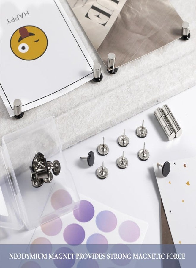 rhinocats 50 Sets Magnetic Pushpins, Magnet Thumbtack, Poster and Photo Hangers for Walls Bulletin Boards - Image 5