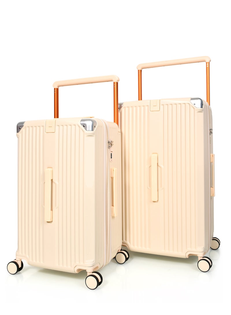 مورانو طقم شنط سفر فايبر اركان المنيوم ثلاثة قطع 28 انش و 24 انش و 20 انش لكبينة الطائرة - Image 3