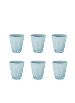 Baci milano 6 Piece Aqua Blue Water Glass  - Image 1