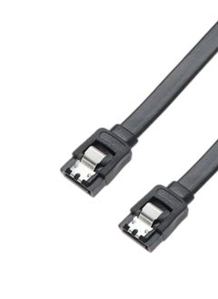 Generic SATA data cable, 35 cm long, for computer, black  - Image 1