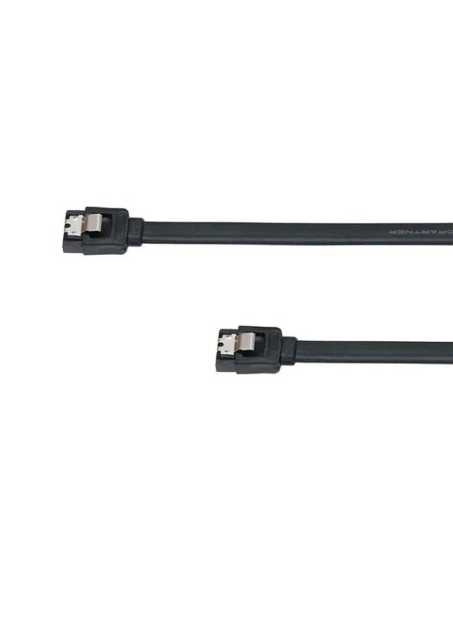 Generic SATA data cable, 35 cm long, for computer, black  - Image 2