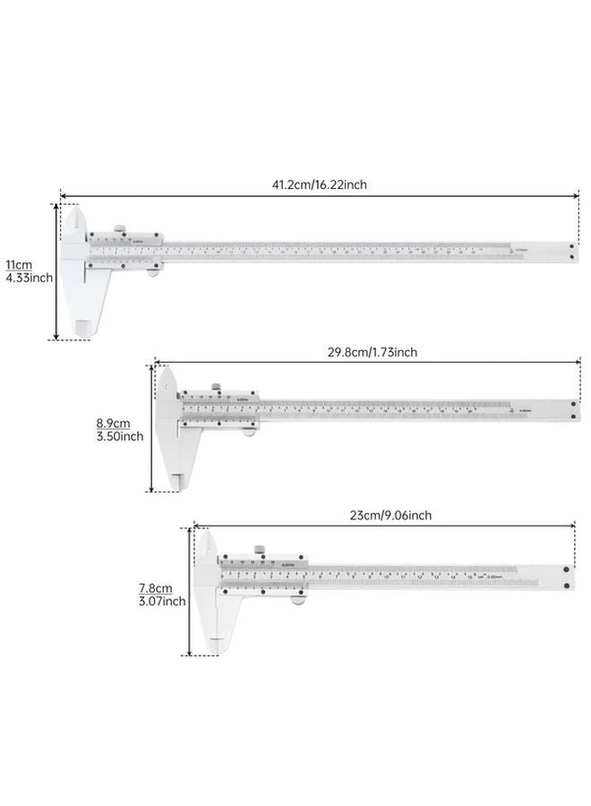 200mm Carbon Steel Vernier Caliper Dual Scale Metric Imperial 0 02mm Resolution - Image 3