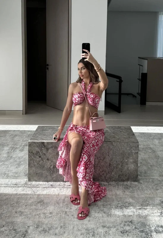Itty Bitty Kinis Amalfi co-ord Pink