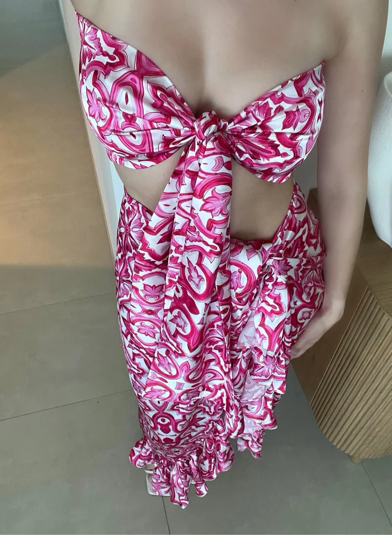 Itty Bitty Kinis Amalfi co-ord Pink