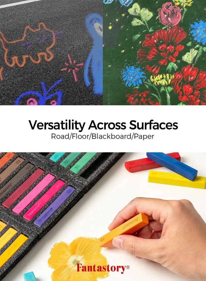 Fantastory 72 Pcs Soft Chalk Pastels - Image 5