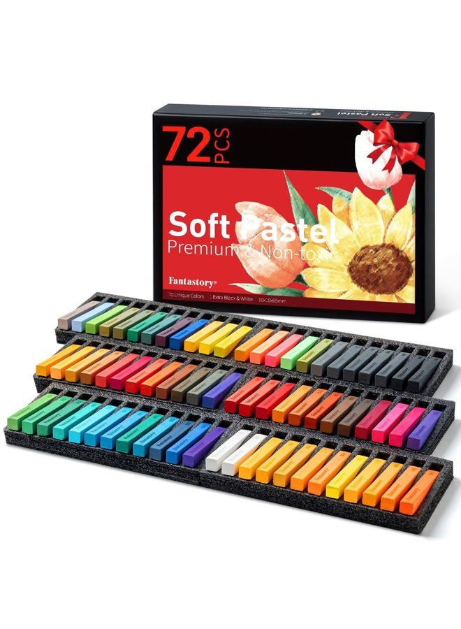 Fantastory 72 Pcs Soft Chalk Pastels - Image 1