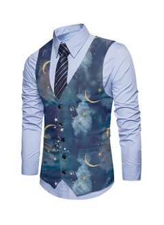KUYING New Fashionable Personalized Printed Men's Suit Vest  - Image 1