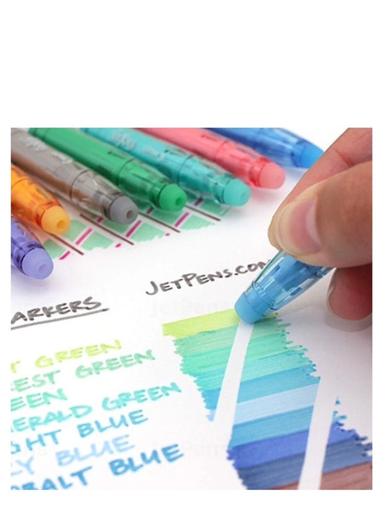 PILOT 12-Piece Frixion Erasable Colour Pen Set Yellow/Red/Blue - Image 2