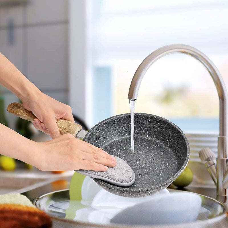 DANSR DANSR Scrub Sponges for Kitchen by Dual Sided 2 in 1 Scrub Pads NonScratch Microfiber Sponge Along with Heavy Duty Scouring Power Effortless Cleaning of Dishes Pots and Pans All at Once 2  - Image 5