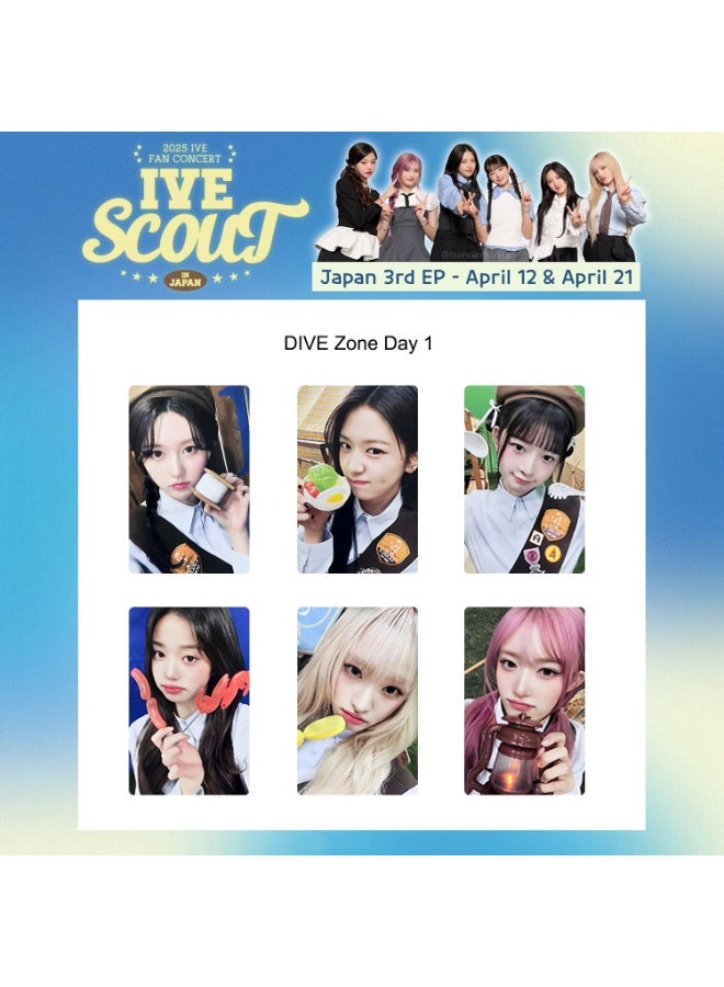 NIBEMINENT 6 Pcs Kpop IVE THE 3RD FAN CONCERT IVE SCOUT Lomo Cards Card For Fans Collection Gifts - Image 1