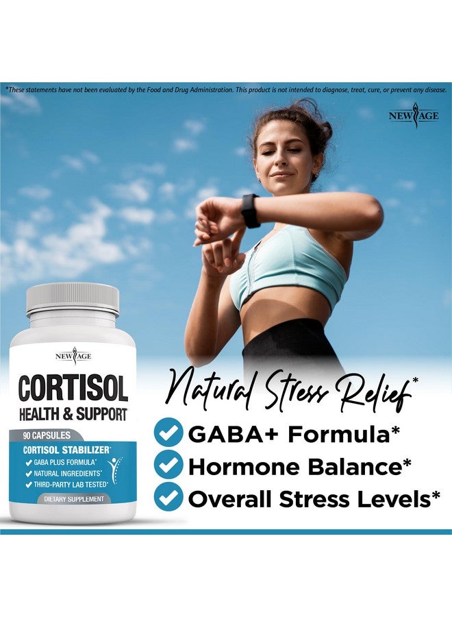 NEW AGE Cortisol Supplement for Women - Natural Cortisol Detox Manager Reducer - Ashwagandha, GABA, 5 HTP, L-Tryptophan, L-Theanine - 180 Count - Image 2