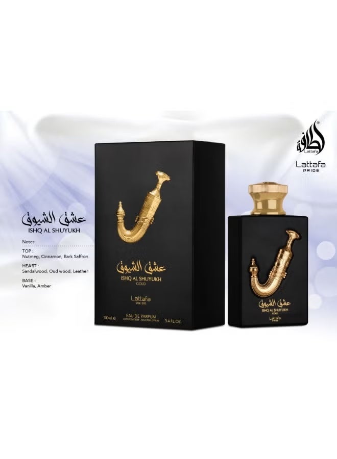 لطافة عطر عشق الشيوخ جولد من لطافة برايد - 100مل | ماء عطر فاخر للرجال والنساء - Image 3