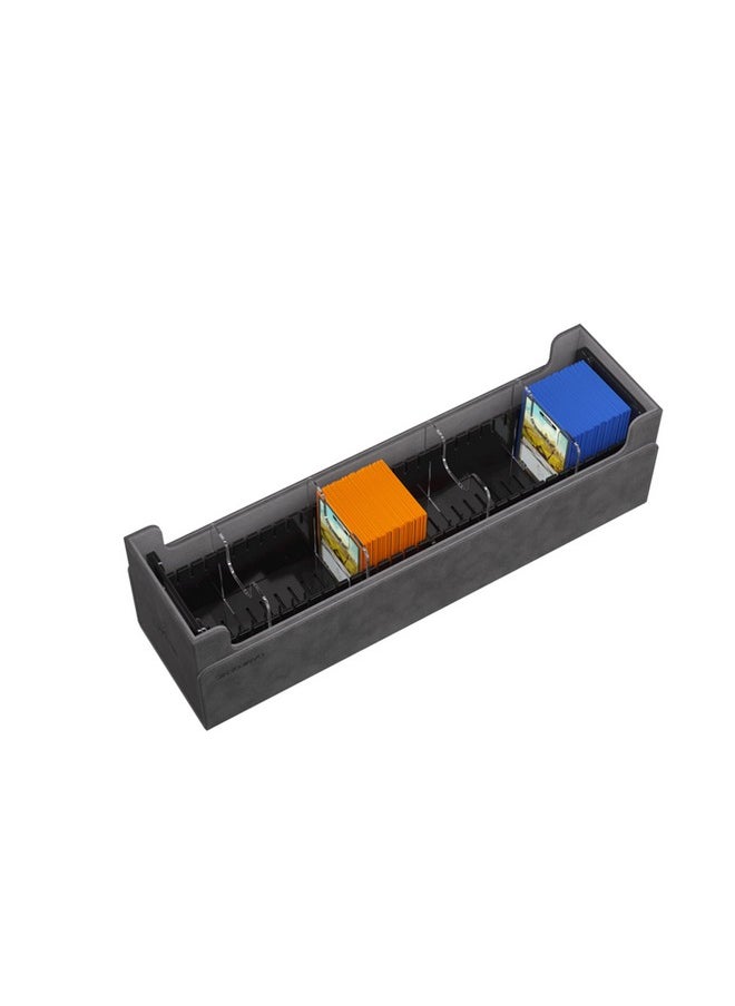 Gamegenic Gamegenic Cards' Rail 500+ Deck Box | Double-Sleeved Card Storage for up to 500 Standard-Sized Cards | Premium Acrylic Card Game Organizer with 4 Removable Dividers | Black Color | Made by Gamegenic  - Image 5