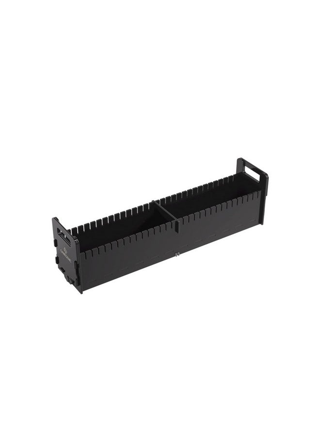 Gamegenic Gamegenic Cards' Rail 500+ Deck Box | Double-Sleeved Card Storage for up to 500 Standard-Sized Cards | Premium Acrylic Card Game Organizer with 4 Removable Dividers | Black Color | Made by Gamegenic  - Image 2