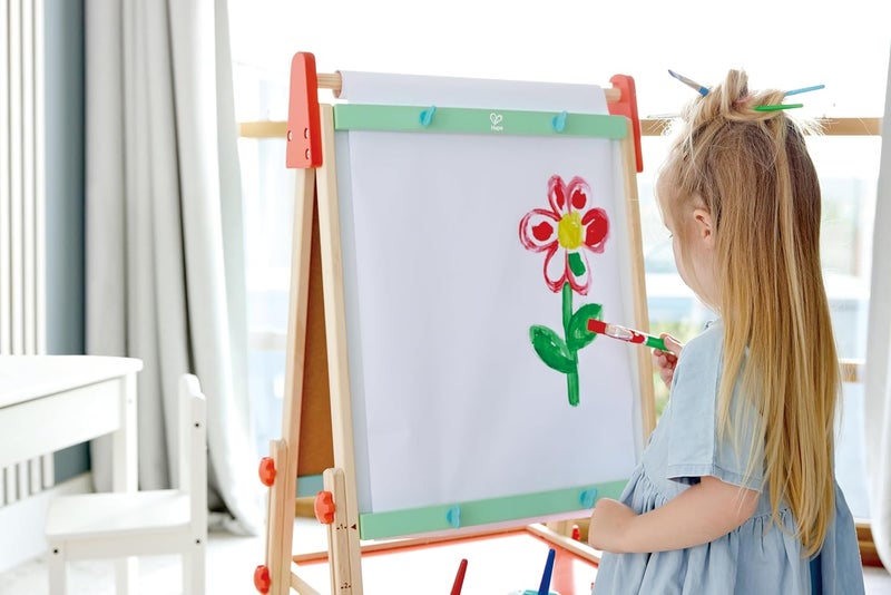 هيب لفافة ورق فني من نوع Hape Art Paper، مناسبة لأعمدة الرسم للأطفال، مقاس 15 بوصة × 787 بوصة، مجموعة أعمدة رسم خشبية متكاملة، مناسبة للأطفال من عمر 3 سنوات فما فوق. - Image 3