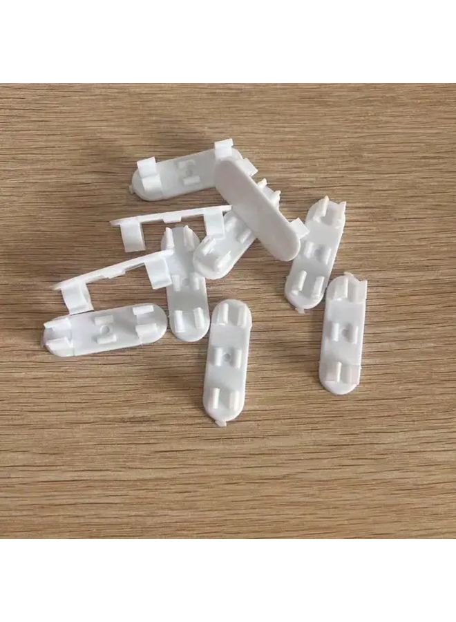 Self Adhesive No Drill Wire Fixer Clips 10pcs Durable Plastic Snap Fasteners for Wall Furniture Wire Management - Image 3