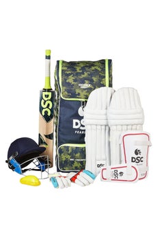 DSC Premium Complete Kit With Helmet Cricket Kit | Right Hand | Kit for Men | Polyvinyl Chloride | Adult | Size 4  - Image 1