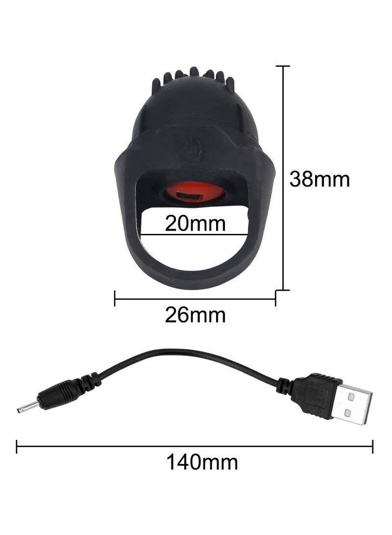 BORTONY Pocket Mini Ring Facial and Eye Massage Ball USB Rechargeable Fingertip Massager Rose Red Face Massager Facial Muscle Tightening Anti Aging Relief Eyes Dark Circles Eye Puffiness Fatigue - Image 2