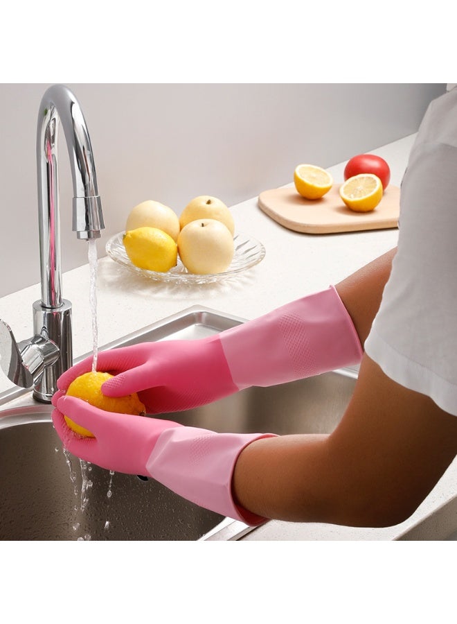 1 Pair Dishwashing Cleaning Gloves Non-slip Reusable Waterproof Household Kitchen Dishwashing Glove,For Kitchen Cleaning Food Handling Working Painting Gardening - Image 5